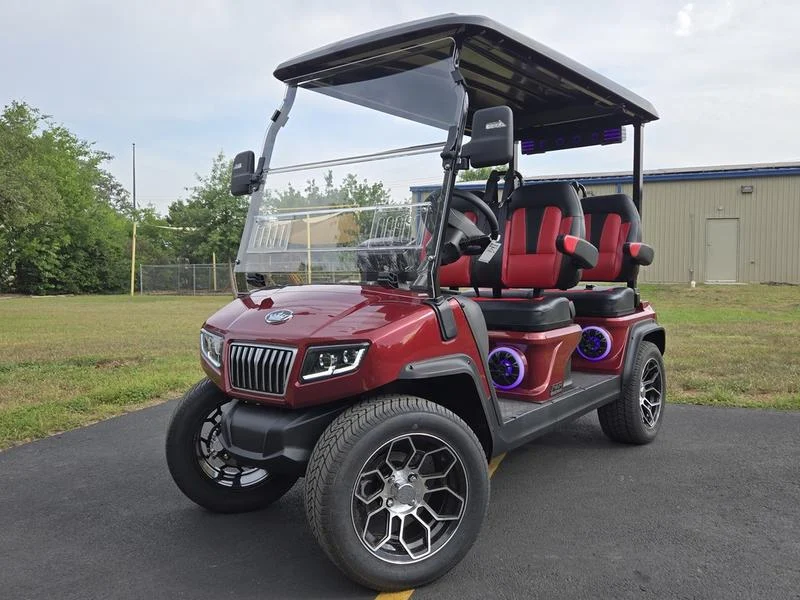 2025 EVolution D5 Ranger 4 Plus Red Golf Cart for Sale (1)